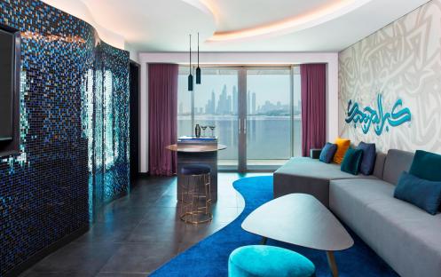 W Dubai The Palm - Mega Suite Living Room